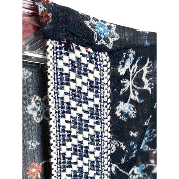 Xhilaration Sheer Kimono Duster XL Paisley Boho Floral Hippie Festival Flowy - Picture 3 of 8